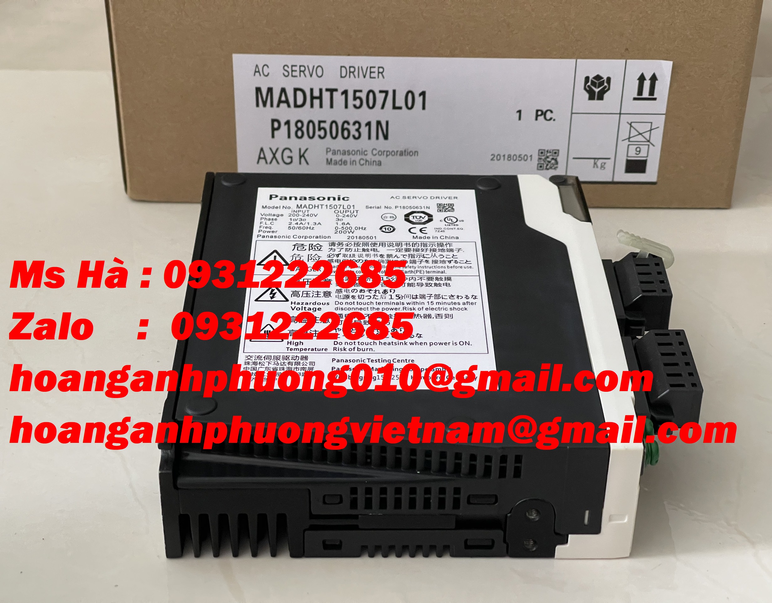 Servo 200W hãng panasonic MADHT1507L01